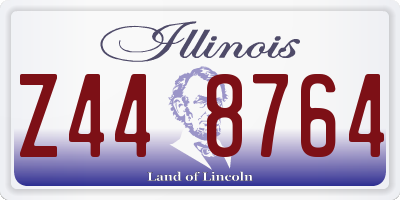 IL license plate Z448764