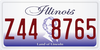 IL license plate Z448765
