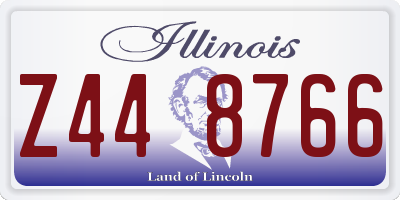 IL license plate Z448766