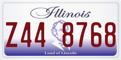 IL license plate Z448768