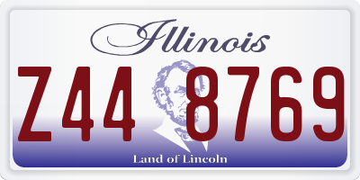IL license plate Z448769