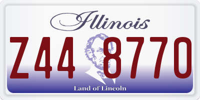 IL license plate Z448770