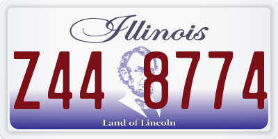 IL license plate Z448774