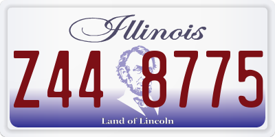 IL license plate Z448775