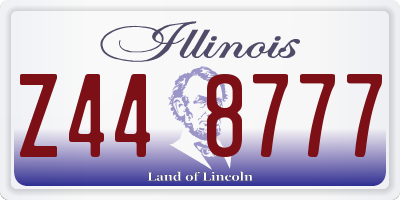 IL license plate Z448777