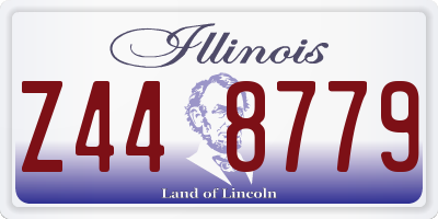 IL license plate Z448779