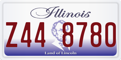 IL license plate Z448780