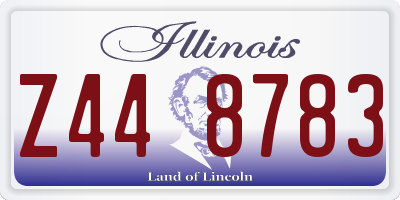 IL license plate Z448783