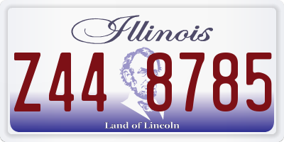 IL license plate Z448785