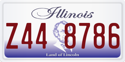 IL license plate Z448786