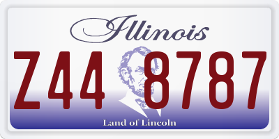 IL license plate Z448787