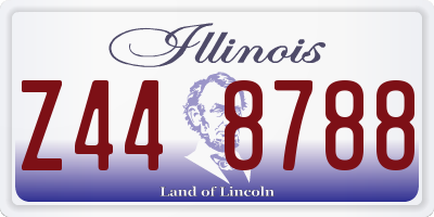 IL license plate Z448788