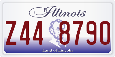 IL license plate Z448790