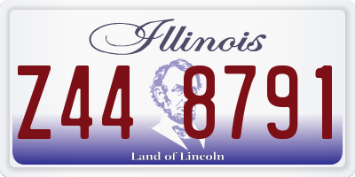 IL license plate Z448791