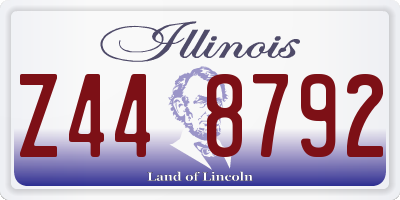 IL license plate Z448792