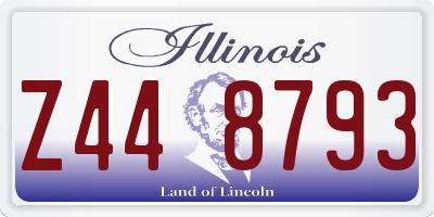 IL license plate Z448793