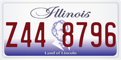 IL license plate Z448796