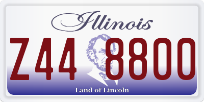 IL license plate Z448800