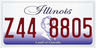 IL license plate Z448805