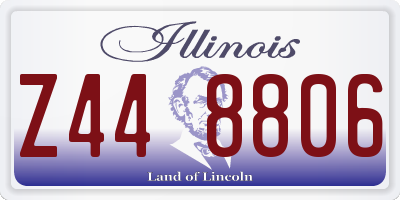 IL license plate Z448806
