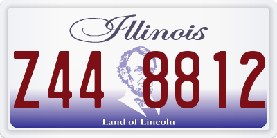 IL license plate Z448812