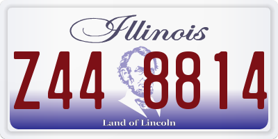 IL license plate Z448814