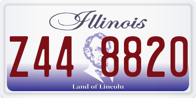IL license plate Z448820