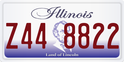 IL license plate Z448822
