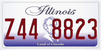 IL license plate Z448823