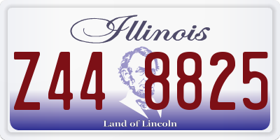 IL license plate Z448825