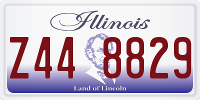 IL license plate Z448829