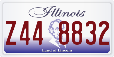 IL license plate Z448832