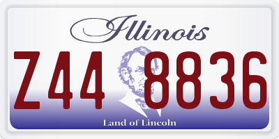 IL license plate Z448836