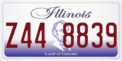 IL license plate Z448839