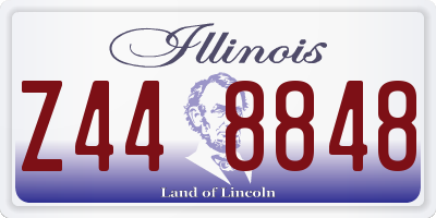IL license plate Z448848