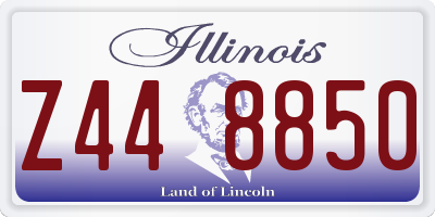 IL license plate Z448850