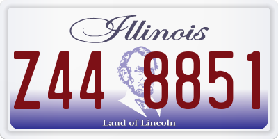 IL license plate Z448851