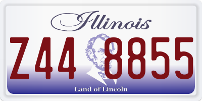 IL license plate Z448855