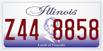 IL license plate Z448858