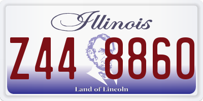 IL license plate Z448860