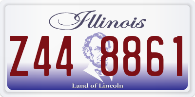 IL license plate Z448861