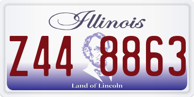 IL license plate Z448863