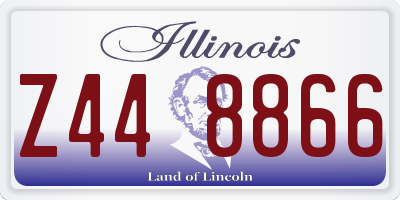 IL license plate Z448866