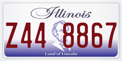 IL license plate Z448867