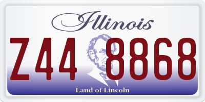 IL license plate Z448868