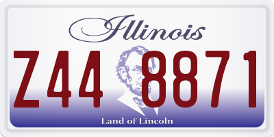 IL license plate Z448871