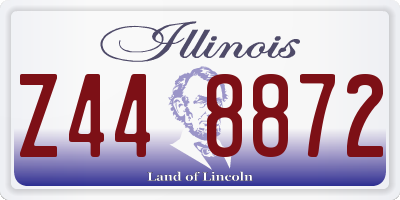 IL license plate Z448872
