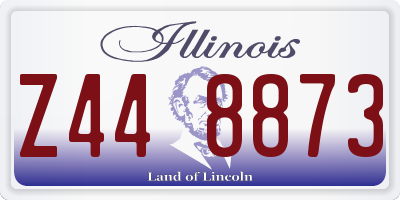 IL license plate Z448873