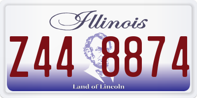 IL license plate Z448874