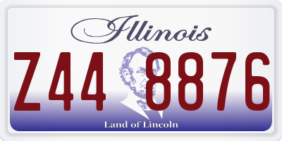 IL license plate Z448876